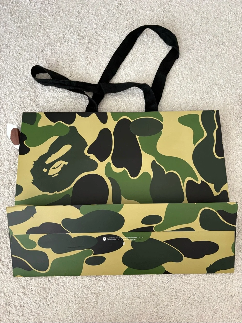 BAPE ape Camouflage Gift Shopping Bag - Green Camo - Picture 4 of 12